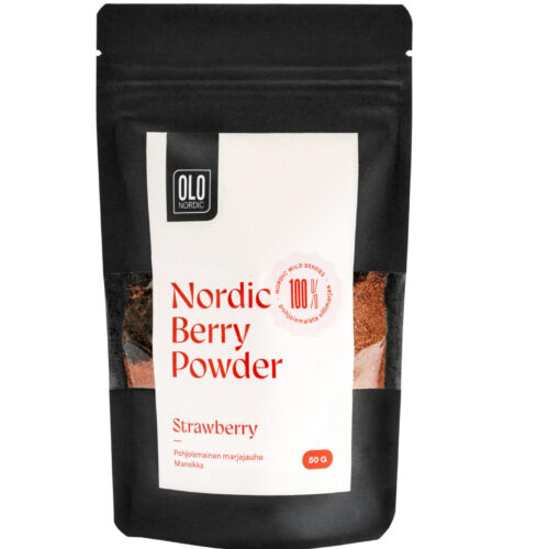 100% Mansikkajauhe, 50g, Kotimainen