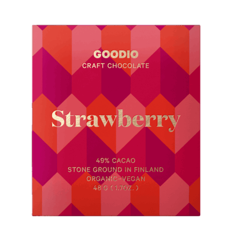 Luomu mansikkasuklaa 49%, 48g